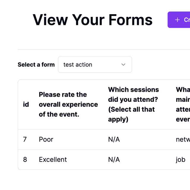 generate the form